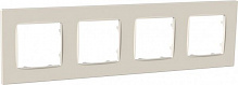 Рамка четырехместная Plank Electrotechnic Nordic универсальная слоновая кость PLK1040132
