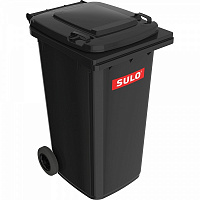 Бак для мусора с крышкой SULO 240 л серый