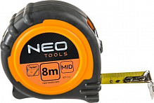 Рулетка NEO tools стальная лента магнит 67-111 8 м x 25 мм