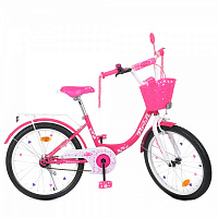 Велосипед детский PROF1 Princess SKD75 белый с розовым Y2013-1K 