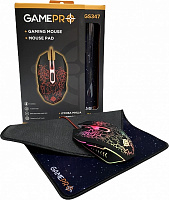 Комплект GamePro Gameset 2 в 1 USB мышь + игровая поверхность (GS347) 