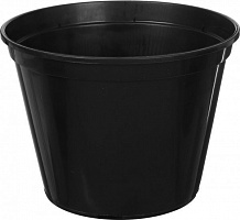 Горшок пластиковый Алеана для рассады 5 шт. 13,5x18 см (119041) черный 