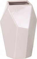 Ваза керамическая бежевая Полигональ 12,5x12,5x18 см Eterna
