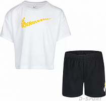 Комплект дитячого одягу Nike SPORT DAISY MESH SHORT SET 36J099-023 р. 6X чорний