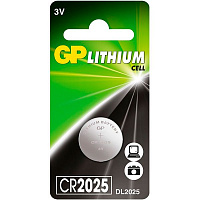 Батарейка GP CR2025-U1шт дисковая Lithium