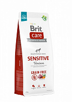 Корм сухой беззерновой для всех пород Brit Care Grain-free Sensitive с олениной 12 кг