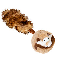 Игрушка для собак GiGwi Борсук с двумя пищалками Catch & fetch 26 см