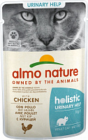 Консерва для кошек с профилактикой мочекаменной болезни Almo Nature Holistic Functional Cat с курицей 70 г