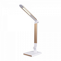 Настольная лампа LightMaster DE1147 6 Вт белый с золотистым DE1147 7W 5000К колір білий+зо 