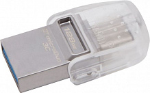 Флеш-память USB Kingston DataTraveler microDuo 3C 128 ГБ USB 3.1 silver (DTDUO3C/128GB) 