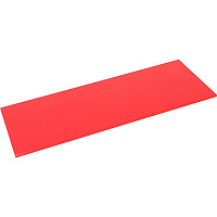 Полка стеклянная прямоугольная 400x150 мм красный 