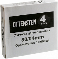 Скобы для пневмостеплера Ottensten 4PRO 4 мм тип 80 10000 шт.