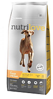 Корм NutriLove для активных собак Курица и рис 12 кг