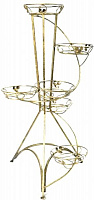 Подставка Ferrum Decor Башня 6 спираль 65x100 см золотой 