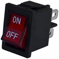 Переключатель клавишный с подсветкой EMT MIRS-201A «ON-OFF» 6 A 4pin красный 11-0205R