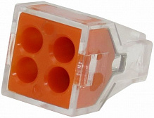 Клемма к распределительной коробке EMT 4х1,0-2,5 мм без пасты 3 шт. оранжевый 
