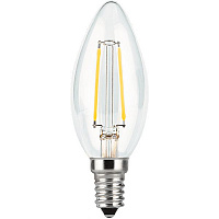Лампа светодиодная Gauss Black Filament 103801107 C37 7 Вт E14 2700 К 220 В прозрачная 