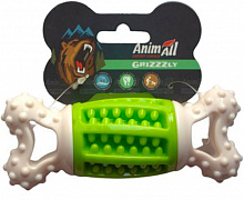 Игрушка для собак AnimAll GrizZzly 9918 кость-зубочистка green/white