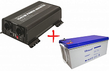 Комплект GYS инвертор PSW 1502W -12V и аккумулятор 12V 200Ah Ultracell UCG200-12