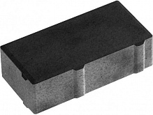 Тротуарная плитка Золотой Мандарин Кирпич черная 200 х 100 х 40 мм.