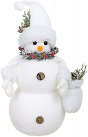 Декоративная фигура Снеговик с шарфом и шапкой RS1D2132-3 30 см 