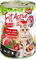Консерва для котят FitActive Junior ягненок и яблоко с говядиной 415 г
