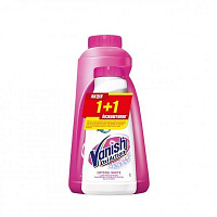 Комплект Vanish Жидкий пятновыводитель Vanish Pink 1л + жидкое средство для белых тканей Vanish White 450 мл