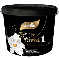 Краска интерьерная латексная Maxima Silk Touch 1 глубокий мат белый 10л 12кг 