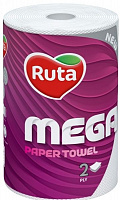 Бумажные полотенца Ruta Mega двухслойная 1 шт.
