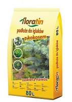Торф кокосовый Floratin для хвойных растений 80 л