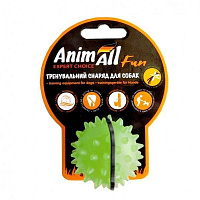Іграшка для собак AnimAll Fun м’яч каштан зелений 5 см