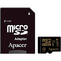 Карта памяти Apacer miсroSDHC 32 ГБ Class 10 с SD-адаптером (AP32GMCSH10U1-R) 