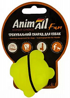 Игрушка AnimAll для собак шар молекула 5см желтый 110594