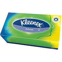 Салфетки гигиенические в коробке Kleenex Balsam 72 шт.