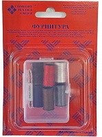 Набор для шитья в блистере (4 иглы для шитья вручную + 6 катушек нитей + нитковдягач + сантиметр + 2 шпильки) 