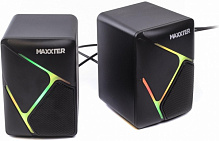 Акустическая система Maxxter CSP-U004RGB 2.0 black 