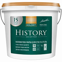 Краска Kolorit History база А белый 9л