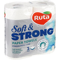 Бумажные полотенца Ruta Soft Strong трехслойная 2 шт.