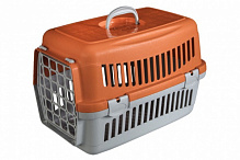 Переноска AnimAll для кошек и собак серо-оранжевая CNR-102 (48,5х32,5х32,5) 160431 