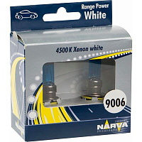 Лампа галогенная Narva Range Power White HB4(9006) (48626) HB4 HB4/9006 12 В 55 Вт 2 шт 4100