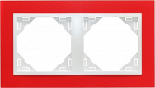Рамка двухместная Efapel ANIMATO Logus универсальная красный 90920 TVG