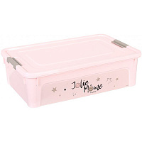 Ящик для хранения Smiley Paris Chic рожевий 140x490x320 мм