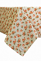 Скатерть Lucy Оранжевый цветок 110x133 см оранжевый La Nuit 