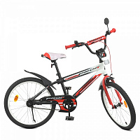 Велосипед детский PROF1 Inspirer SKD75 черный с красным Y20325-1 
