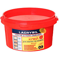 Клей для плитки Lacrysil Крутіше сухих сумішей 1 кг