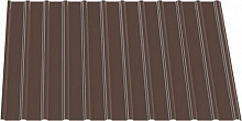 Профнастил глянцевый INDUSTRY ПС 10х1195х1500 RAL 8017 коричневый (0,35мм)