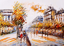 Репродукция Улицы Парижа 50x70 см Арт Фемелі 