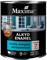 Емаль Maxima високоякісна чорний мат 0,7кг