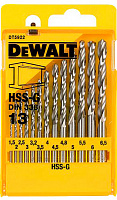 Набор сверл по металлу DeWalt HSS-G 1,5-6,5 мм 13 шт. DT5922