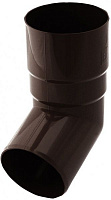 Колено трубы Bryza 90 мм коричневый 